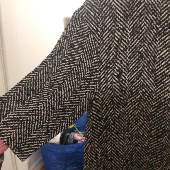 ASOS oversized wool shift dress w/ exposed zipper - Picture 3 of 4